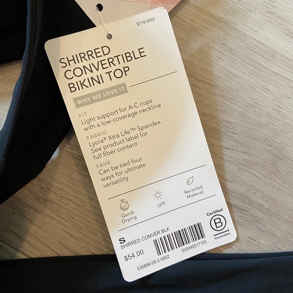 Athleta Shirred Convertible Bikini Top - Picture 5 of 8